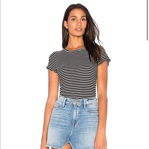 Revolve Project Social T | Lainey Striped Rib Tee